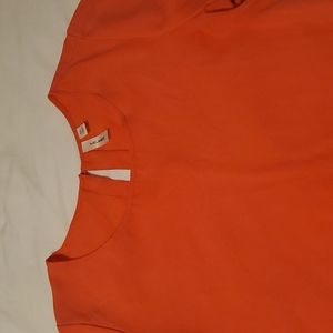 Orange XL top with short sleeves